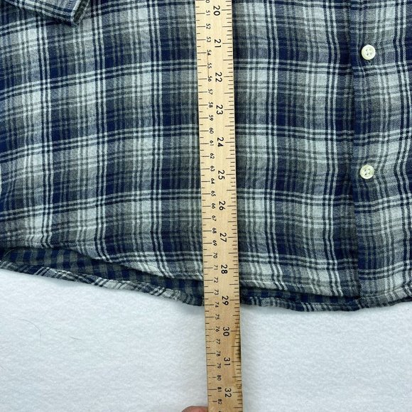 Peter Millar Button Up Shirt 2XL Men's Lightweight Knit Breathable Plaid - Picture 5 of 11